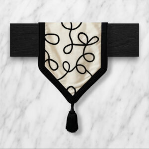 Decorative - Cream w/Black Squiggle & Black Border