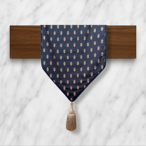 Decorative - Blue w/Taupe Pattern