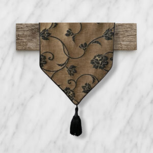 Decorative - Tan w/Black Flourish